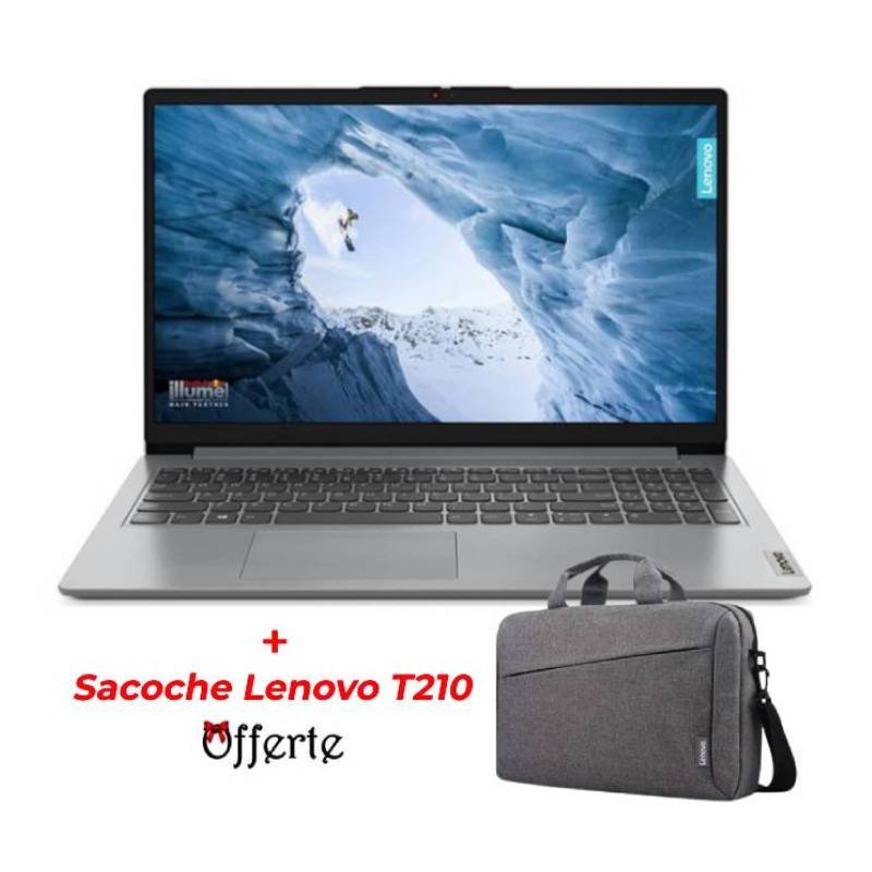 PC Portable LENOVO IdeaPad 1 15IJL7 Intel Celeron N4500 8Go 256G SSD 1 pc portable lenovo ideapad ijl intel celeron n go g ssd a