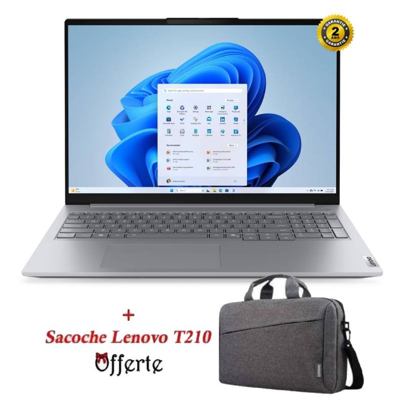 PC Portable LENOVO ThinkBook 16 G8 IAL Ultra 5 225U 32G 512G SSD - Gris 1 pc portable lenovo thinkbook g ial ultra u g g ssd gris
