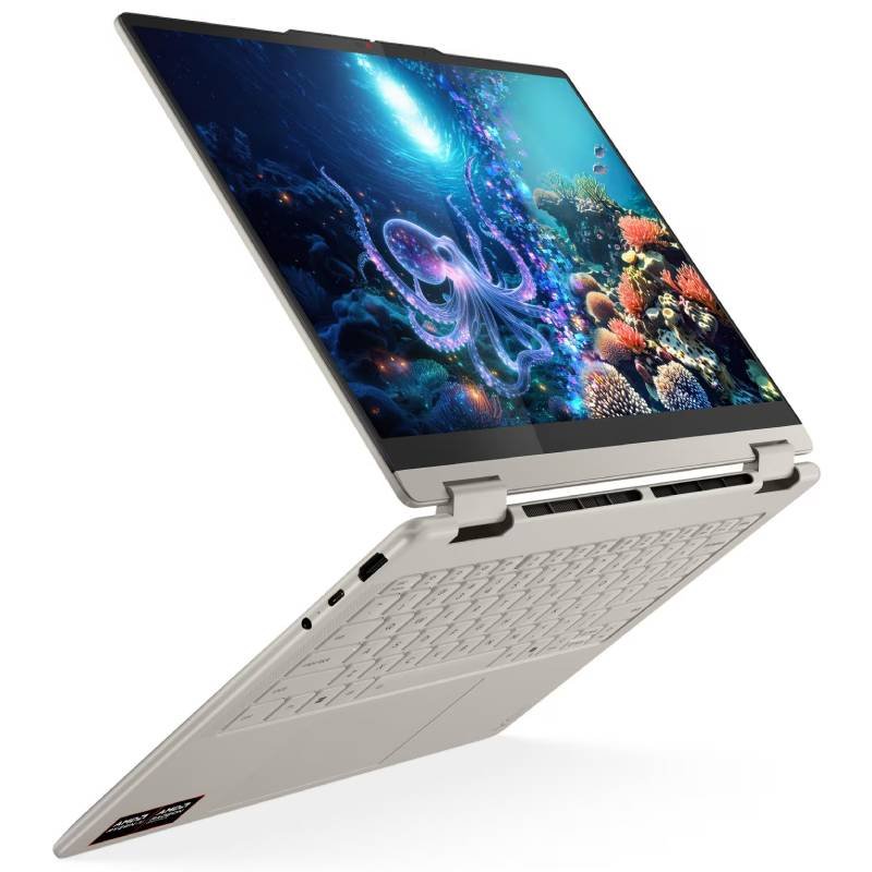 PC Portable LENOVO Yoga 7 2-en-1 14AKP10 AMD Ryzen AI 7 350 16Go 512Go SSD 3 pc portable lenovo yoga en akp amd ryzen ai go go ssd