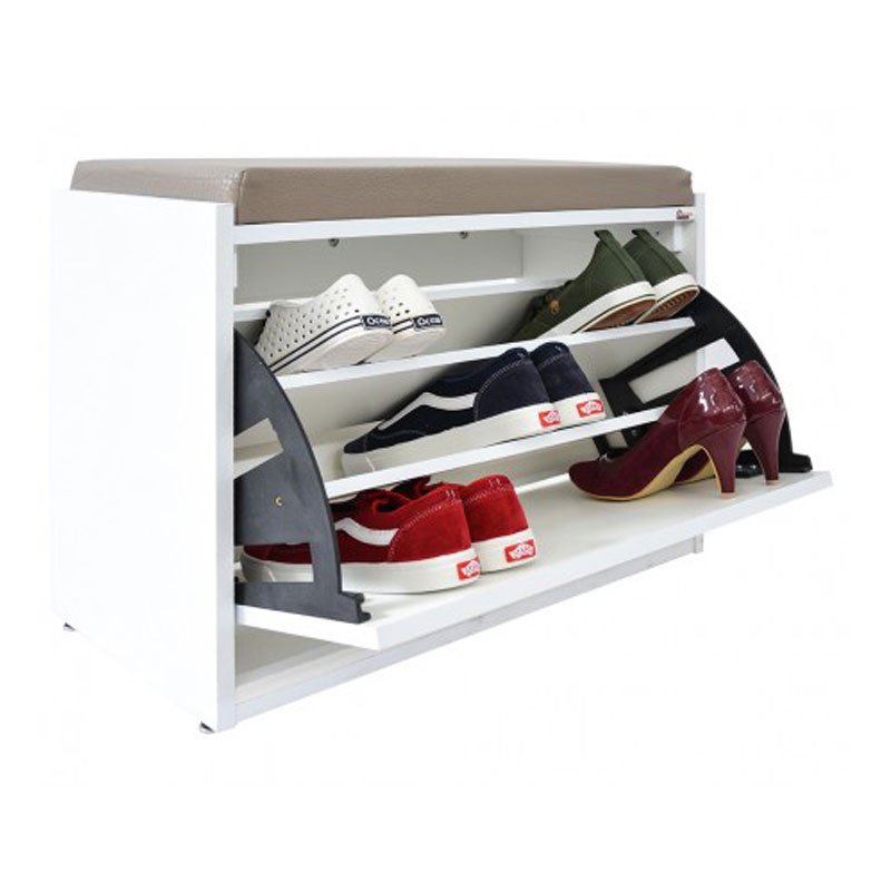 Porte Chaussures Banquette SOTUFAB PC27BC - Blanc 2 pcbc