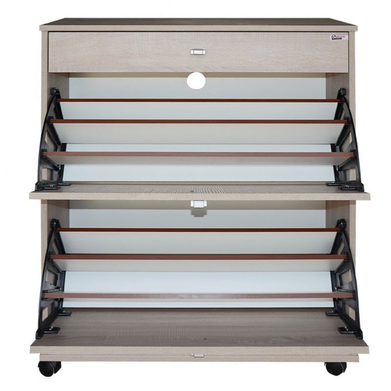Porte Chaussures SOTUFAB 2P + 1T LARGE STRATIFIE Chêne Brut 4 pccb