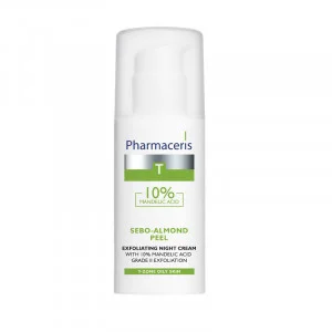PHARMACERIS T SEBO-ALMOND PEEL CREME DE NUIT EXFOLIANTE 50ML 3 pharmaceris t sebo almond peel creme e nuit exfoliante ml