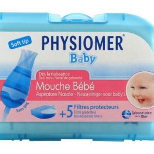 physiomer mouche bebe avec embout et filtres jetables
