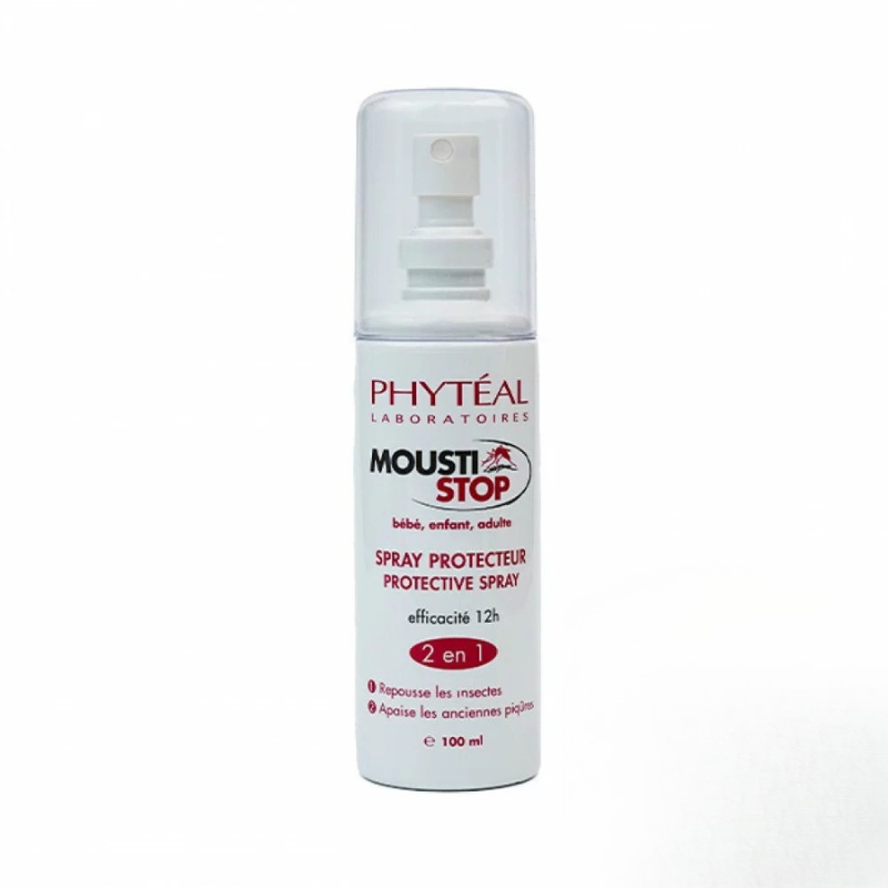 PHYTEAL MOUSTI STOP SPRAY PROTECTEUR 2EN1 100ML 1 phyteal mousti stop spray protecteur en ml