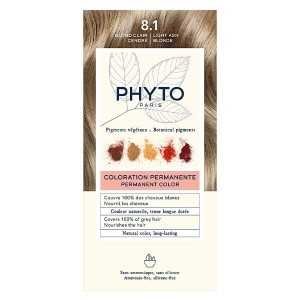 PHYTO COLORATION PERMANENTE 8.1 BLOND CLAIR CENDRE 3 phyto coloration permanente blond clair cendre