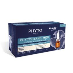 PHYTOCYANE MEN TRAITEMENT ANTI-CHUTE HOMME 12*3,5ML 2 phytocyane men traitement anti chute homme ml