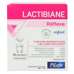 PILEJE LACTIBIANE REFLEXE ENFANT 30 SACHETS 2 pileje lactibiane reflexe enfant sachets