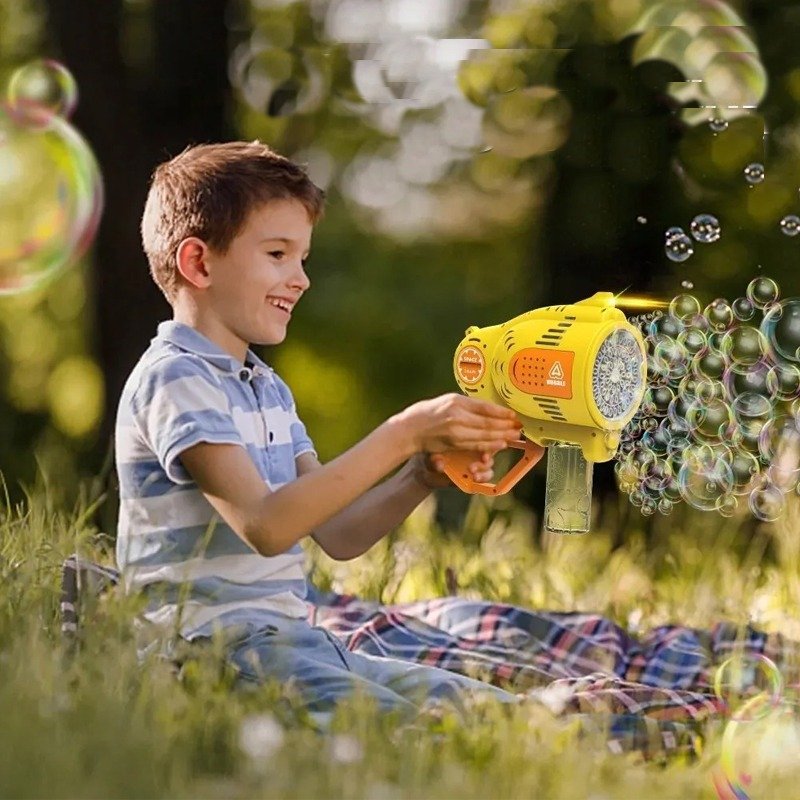 Pistolet à Bulles de Savon Pour Enfants - Bleu 3 pistolet a bulles de savon pour enfants bleu