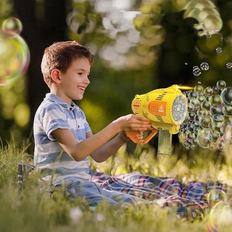 Pistolet à Bulles de Savon Pour Enfants - Rose 2 pistolet a bulles de savon pour enfants rose