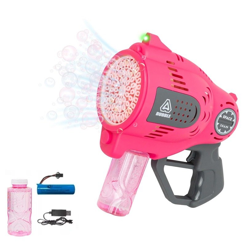 Pistolet à Bulles de Savon Pour Enfants - Rose 1 pistolet a bulles de savon pour enfants rose