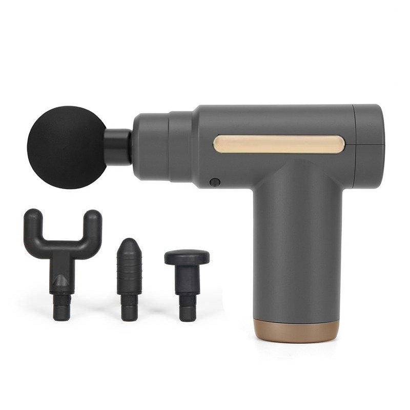 Pistolet de Massage Musculaire Sans Fil - Gris 1 pistolet de massage musculaire sans fil gris