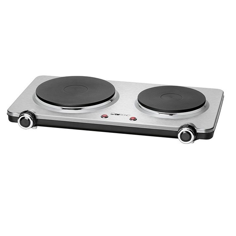 Plaque Électrique CLATRONIC DKP3668 2 Feux - Inox 1 plaque de cuisson lectrique clatronic dkp feux inox