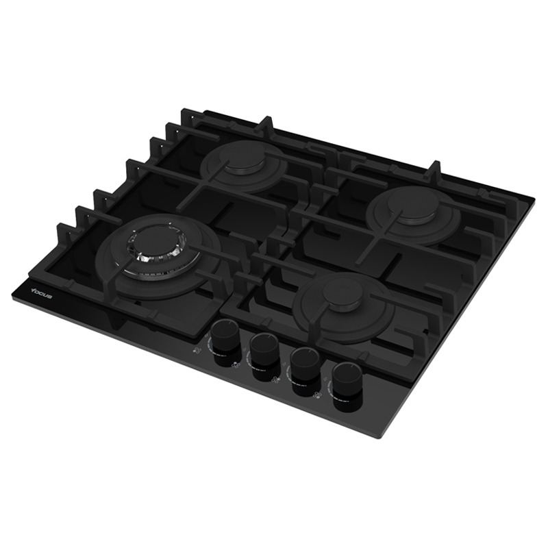 Plaque de Cuisson Encastrable FOCUS F405B 4 Feux 60 cm - Noir 2 plaque de cuisson focus fb feux cm noir g