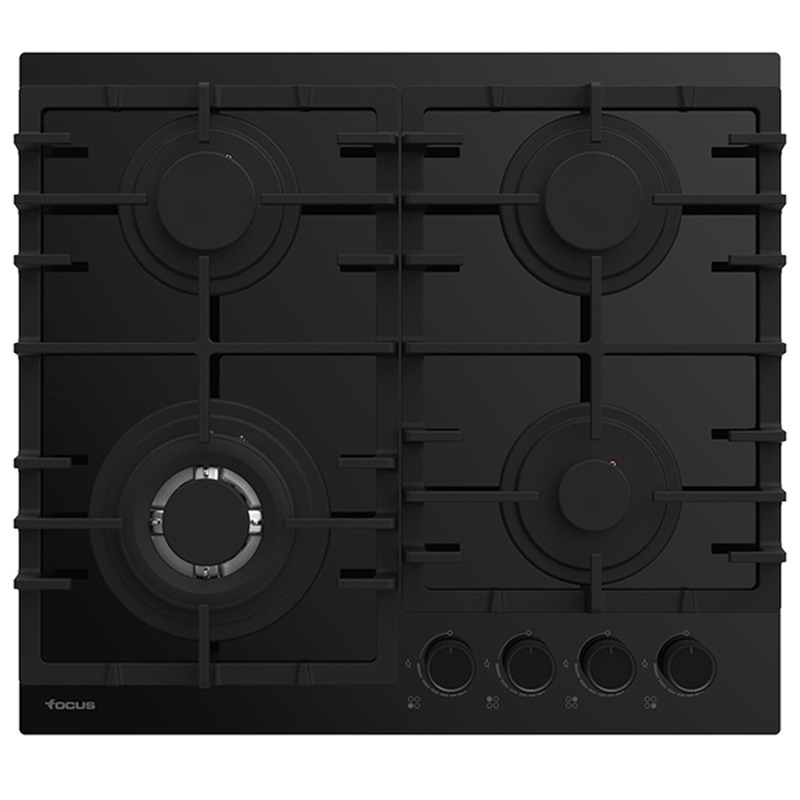 Plaque de Cuisson Encastrable FOCUS F405B 4 Feux 60 cm - Noir 1 plaque de cuisson focus fb feux cm noir h