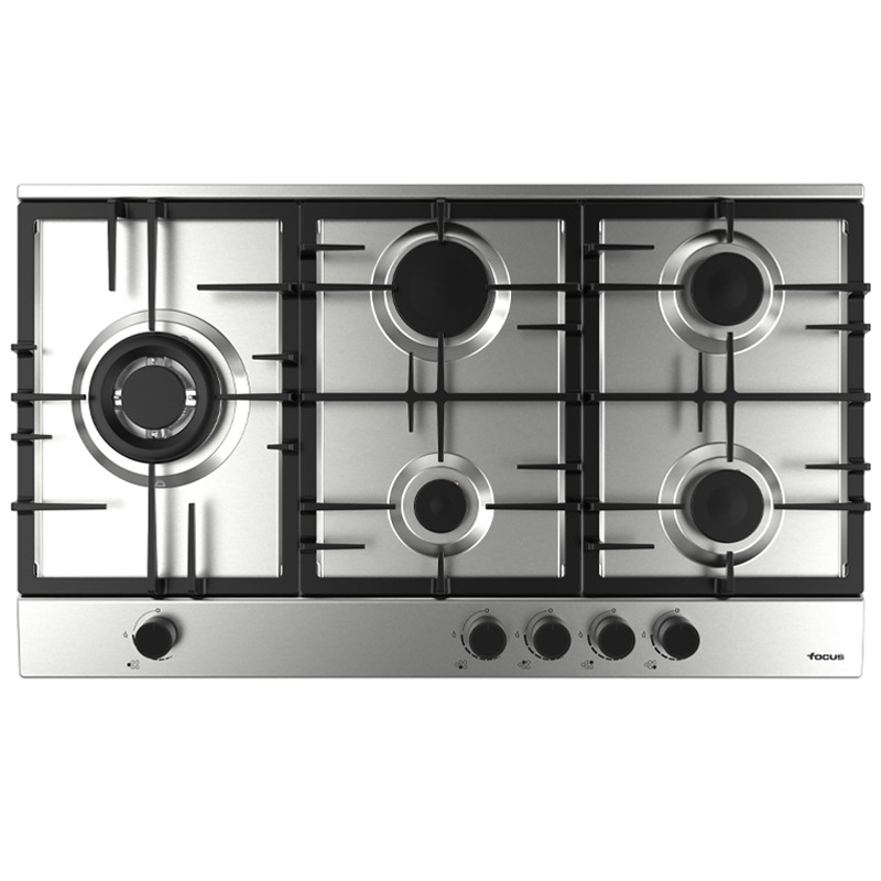 Plaque de Cuisson Encastrable FOCUS F40789XS 5Feux 90cm - Inox 1 plaque de cuisson focus fxs cm inox g