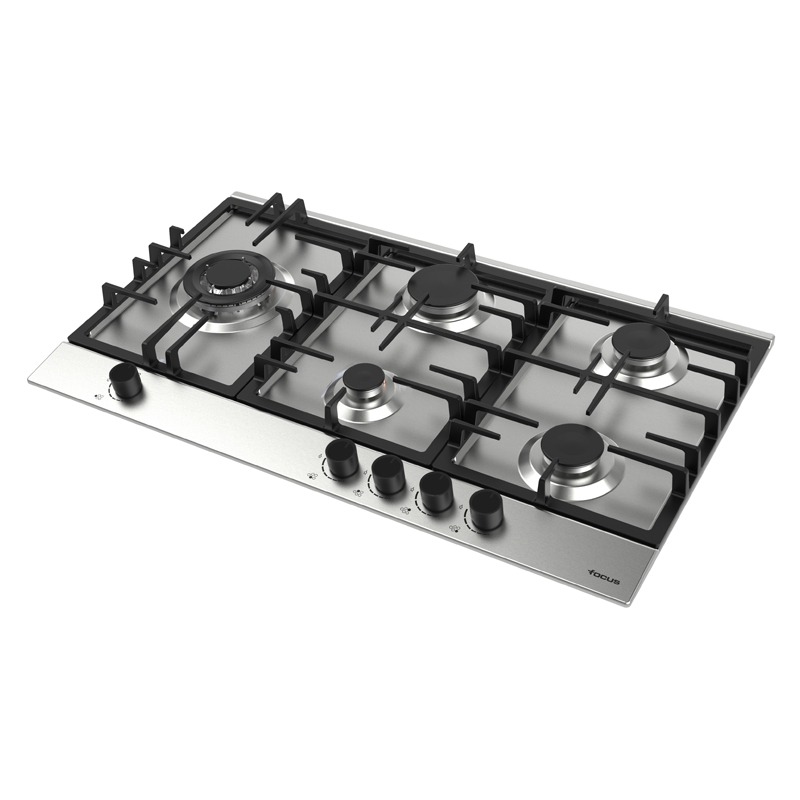 Plaque de Cuisson Encastrable FOCUS F40789XS 5Feux 90cm - Inox 2 plaque de cuisson focus fxs cm inox h