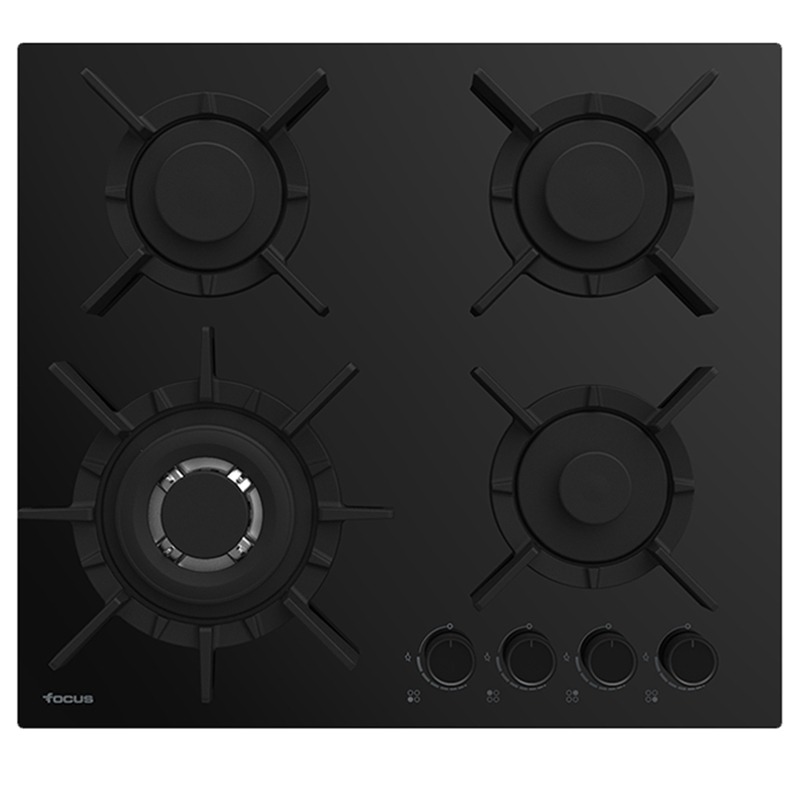 Plaque de Cuisson Encastrable FOCUS F415B 4 Feux 60 cm - Noir 1 plaque de cuisson focus fb feux cm noir t
