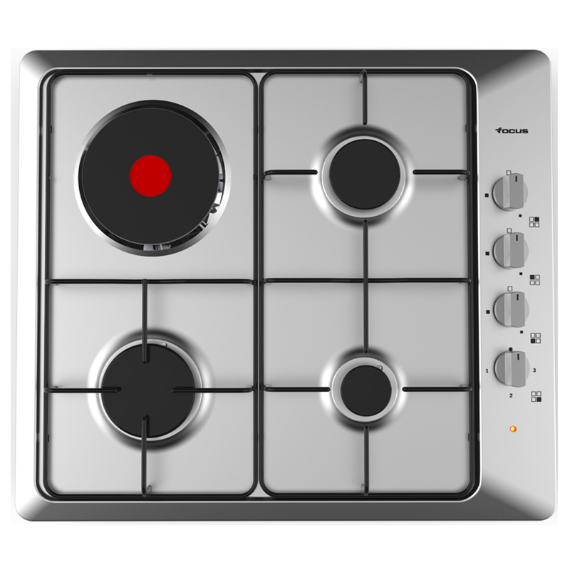 Plaque de Cuisson Encastrable FOCUS F806X 4 Feux 60 cm - Inox 1 plaque de cuisson focus fx feux cm inox