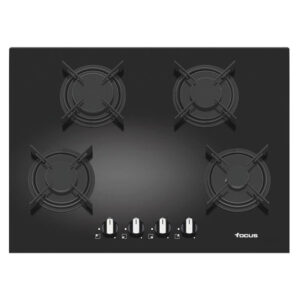 plaque de cuisson vitro crystal focus fb feux noir cm