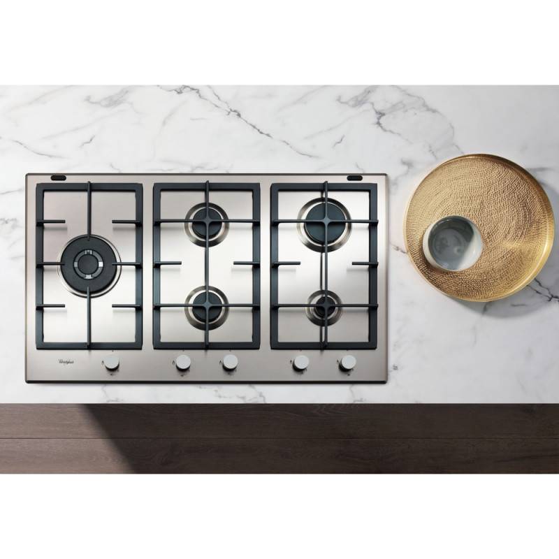Plaque De Cuisson Encastrable WHIRLPOOL GMA9522IX 5Feux - Inox 3 plaque de cuisson encastrable whirlpool gmaix feux inox