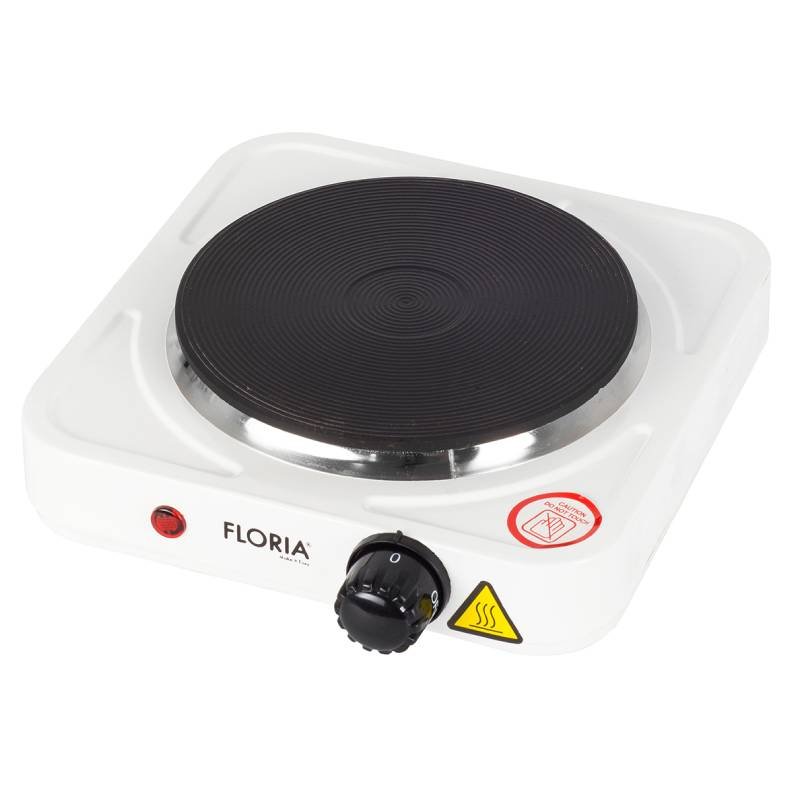 Plaque Électrique FLORIA ZLN2805 1000W - Blanc 1 plaque lectrique floria zln w blanc