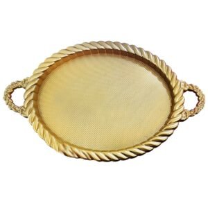 plateau oval dhrifa lux dore
