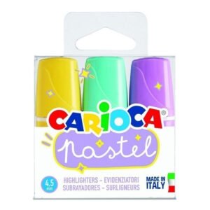 pochette de mini surligneur carioca pastel