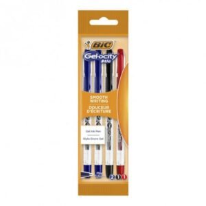 pochette de stylos bic gelocity assortis