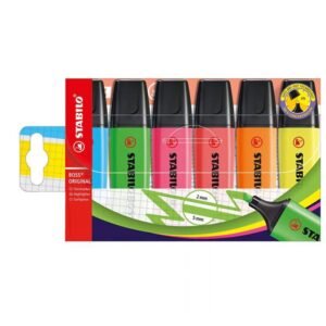pochette de surligneurs stabilo boss assortis