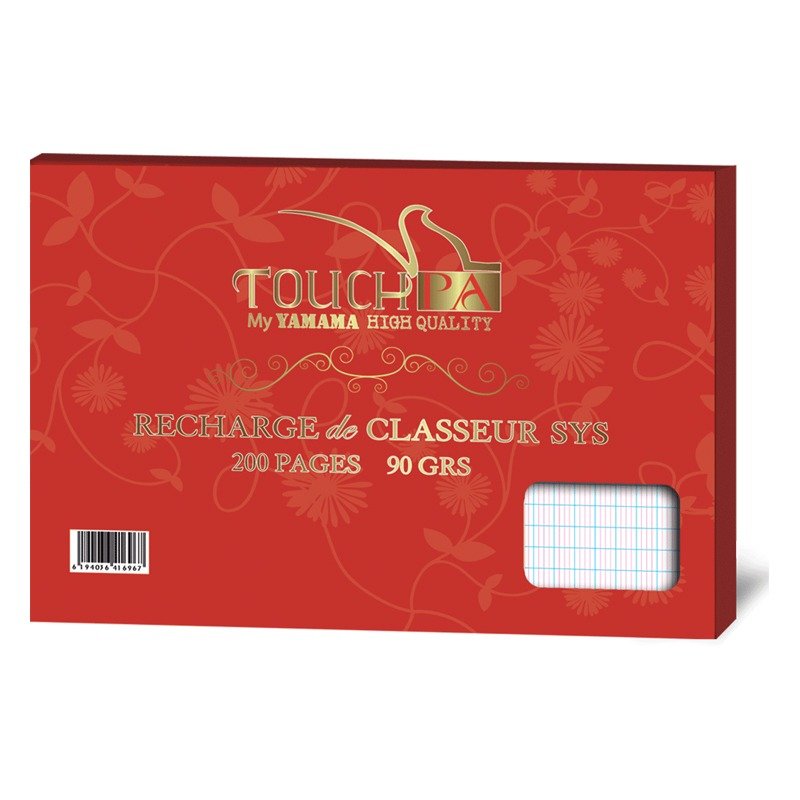 Pochette Recharge YAMAMA Touchpa BMV 200 Pages GM 90G 1 pochette recharge yamama bmv p gm touchpa g