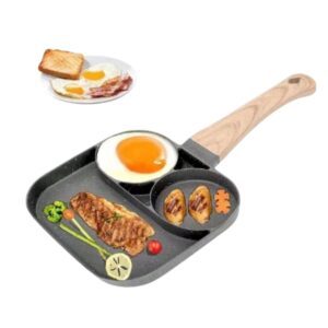 poele de cuisson compartiments noir
