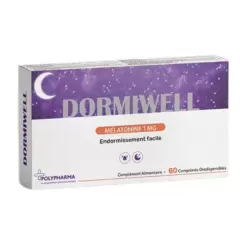 POLYPHARMA DORMIWELL MELATONINE 1MG 60 COMPRIMES 4 polypharma dormiwell melatonine mg comprimes