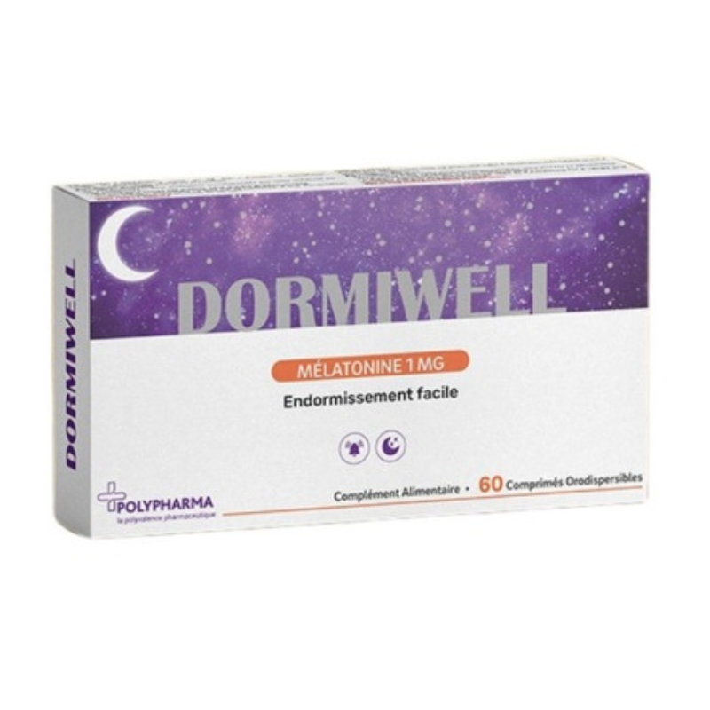 POLYPHARMA DORMIWELL MELATONINE 1MG 60 COMPRIMES 1 polypharma dormiwell melatonine mg comprimes