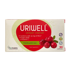POLYPHARMA URIWELL CONFORT URINAIRE 30 GELULES 2 polypharma uriwell confort urinaire gelules