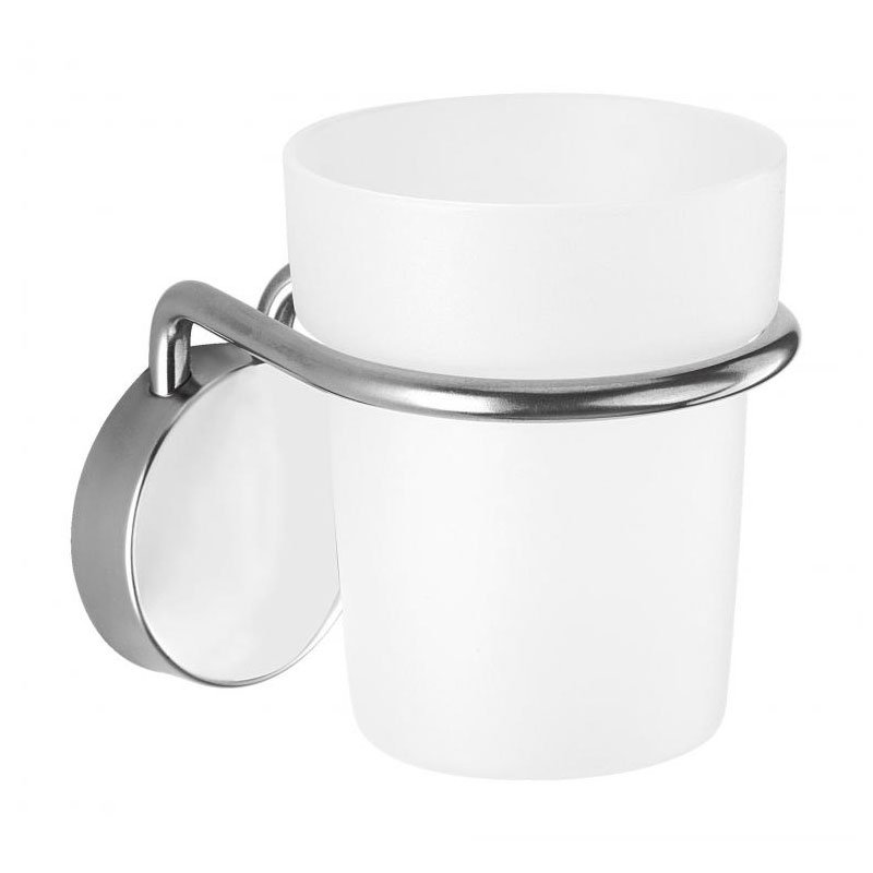 Porte Verre SOPAL Fell SB02A10 Pour Salle De Bain - Blanc&Silver 1 porte verre fell sopal sana yasmine pour salle de bain sba