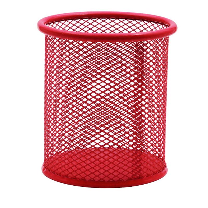 Pot à Stylo Rond Métal - Rouge (802RG) 1 pot stylo rond m tal rouge rg