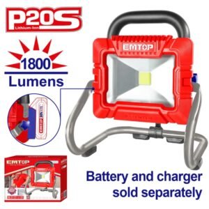 projecteur led sans fil emtop lwl v lumens