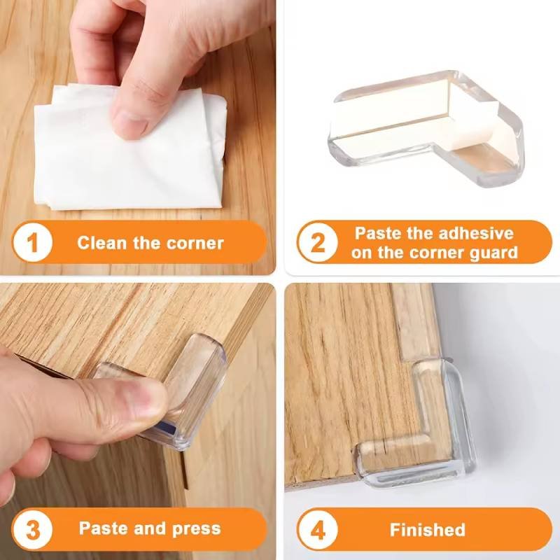Protection De Coin 12 Piéces Pour Enfants - Transparent 3 protection de coin pieces pour enfants poa