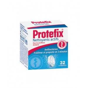 PROTEFIX NETTOYANTS ACTIFS POUR PROTHESES DENTAIRES 32 COMPRIMES 3 protefix nettoyant comprimes