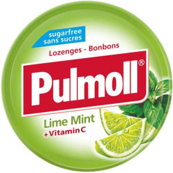 PULMOLL LIME MENTHE ET VITAMINE C SANS SUCRES 45G 2 pulmoll lime menthe et vitamine c sans sucres g