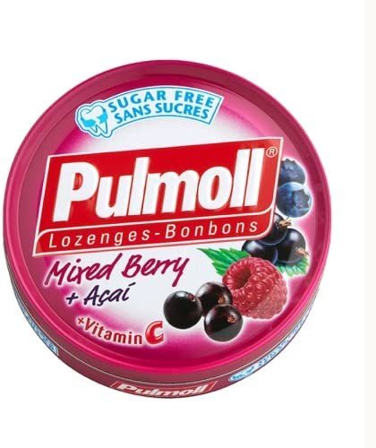 PULMOLL SANS SUCRE SAVEUR FRUITS ROUGES 45G 1 pulmoll sans sucre saveur fruits rouges g