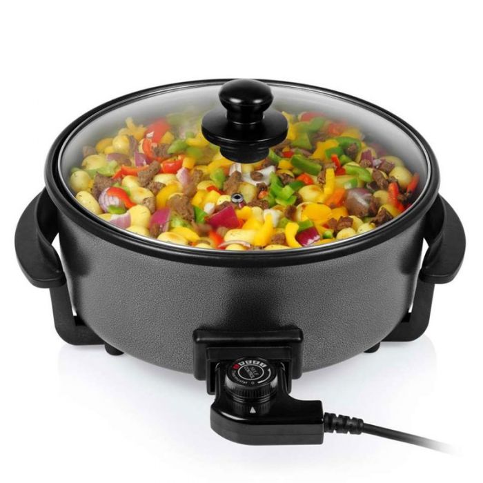 Poêle Électrique XL TRISTAR PZ-9135 Avec Couvercle 30 cm 1500W - Noir 1 pz