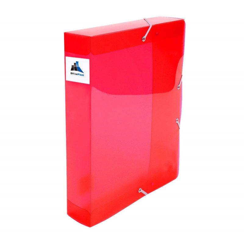 Boite de Classement OfficePlast Dos de 80 mm Rouge (1300112R) 2 qqqqqqqqqqqqqqq