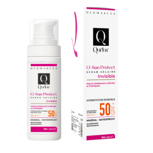 QURIOS ÉCRAN SOLAIRE Q-SUN INVISIBLE SPF50+ 50ML 3 qurios ecran solaire q sun invisible spf ml