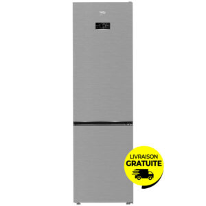 r frig rateur combin beko brcnahsx litres nofrost silver