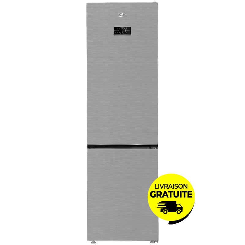Réfrigérateur Combiné BEKO B5RCNA460HSX 407Litres NoFrost - Silver 1 r frig rateur combin beko brcnahsx litres nofrost silver