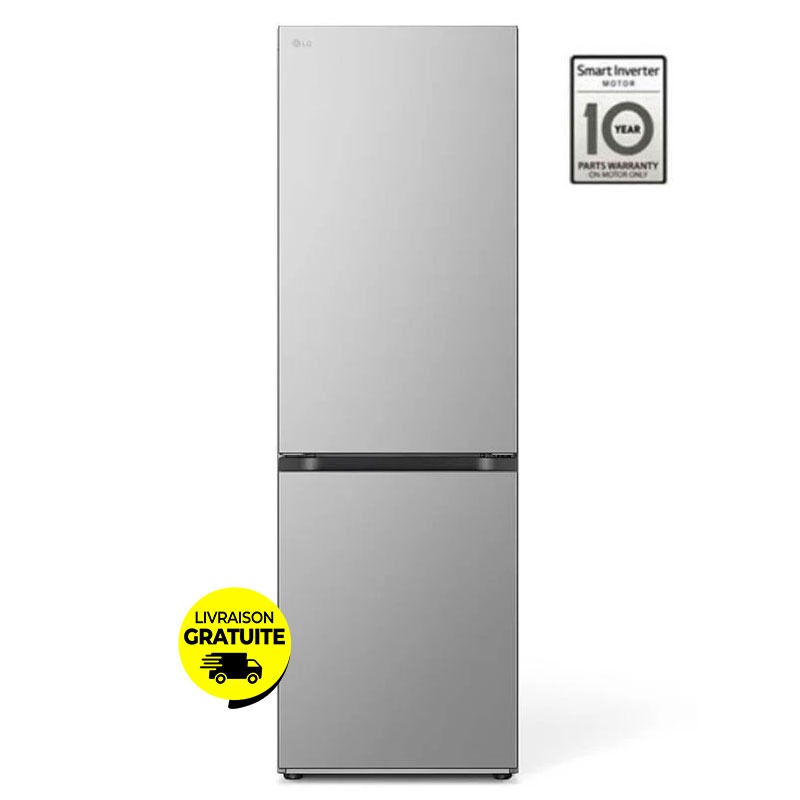 Réfrigérateur Combiné LG GW-B459FMGW 341L NoFrost - Silver 1 r frig rateur combin lg l connect thinq classe a