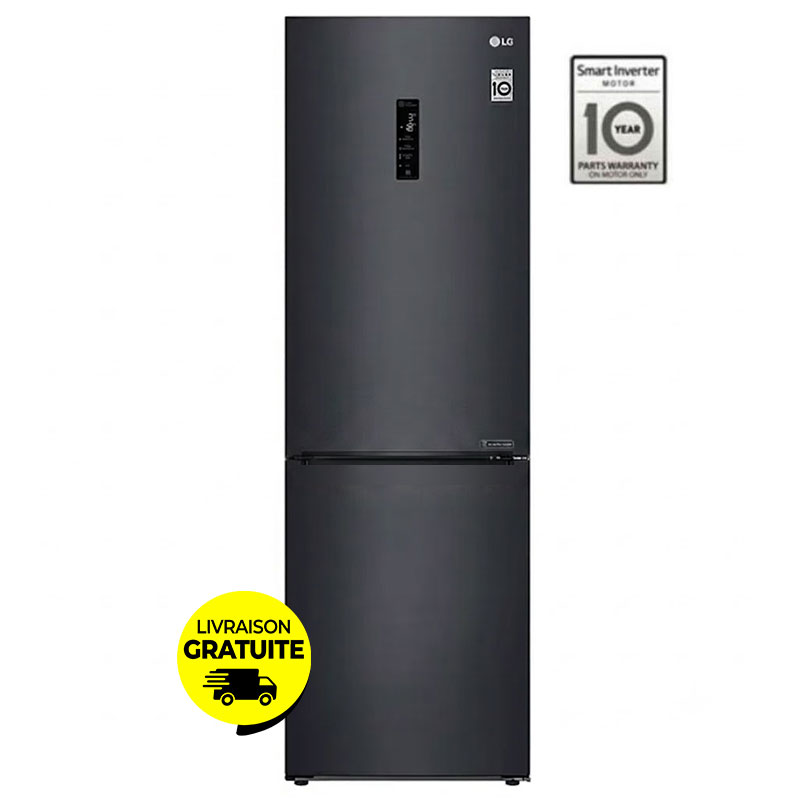 Réfrigérateur Combiné LG GW-B459FMGW 341L NoFrost - Noir 1 r frig rateur combin lg gr l nofrost noir mat