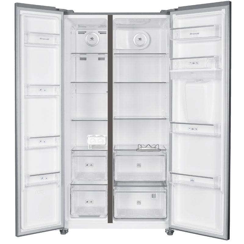 Réfrigérateur Side By Side BRANDT BFA701YDX 620 Litres NoFrost + Friteuse Sans Huile 2 r frig rateur side by side brandt bfaydx litres nofrost inox