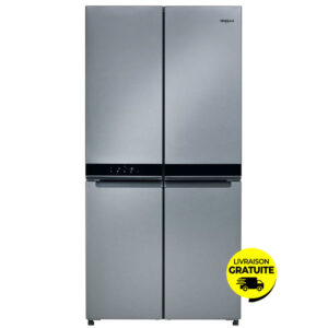 r frig rateur side by side whirlpool wqbl litres nofrost inox
